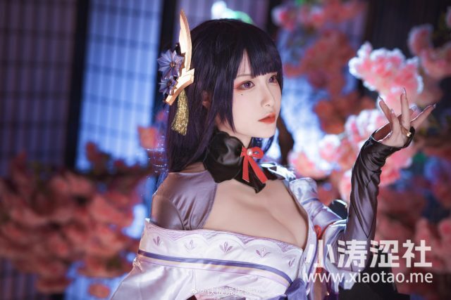 铁板烧鬼舞w cos作品 | 铁板烧鬼舞w在《原神》cos雷电将军