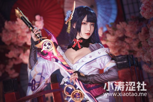 铁板烧鬼舞w cos作品 | 铁板烧鬼舞w在《原神》cos雷电将军
