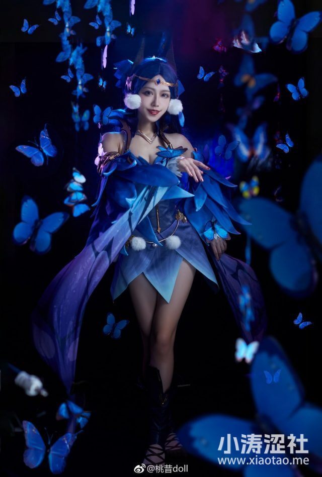 女coser@桃昔doll在游戏《王者荣耀》中化身“绝世舞姬”貂蝉