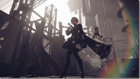 NieR:Automata COSPLAY：当《尼尔：机械纪元》的2B女孩拥抱“尤尔哈9S”时
