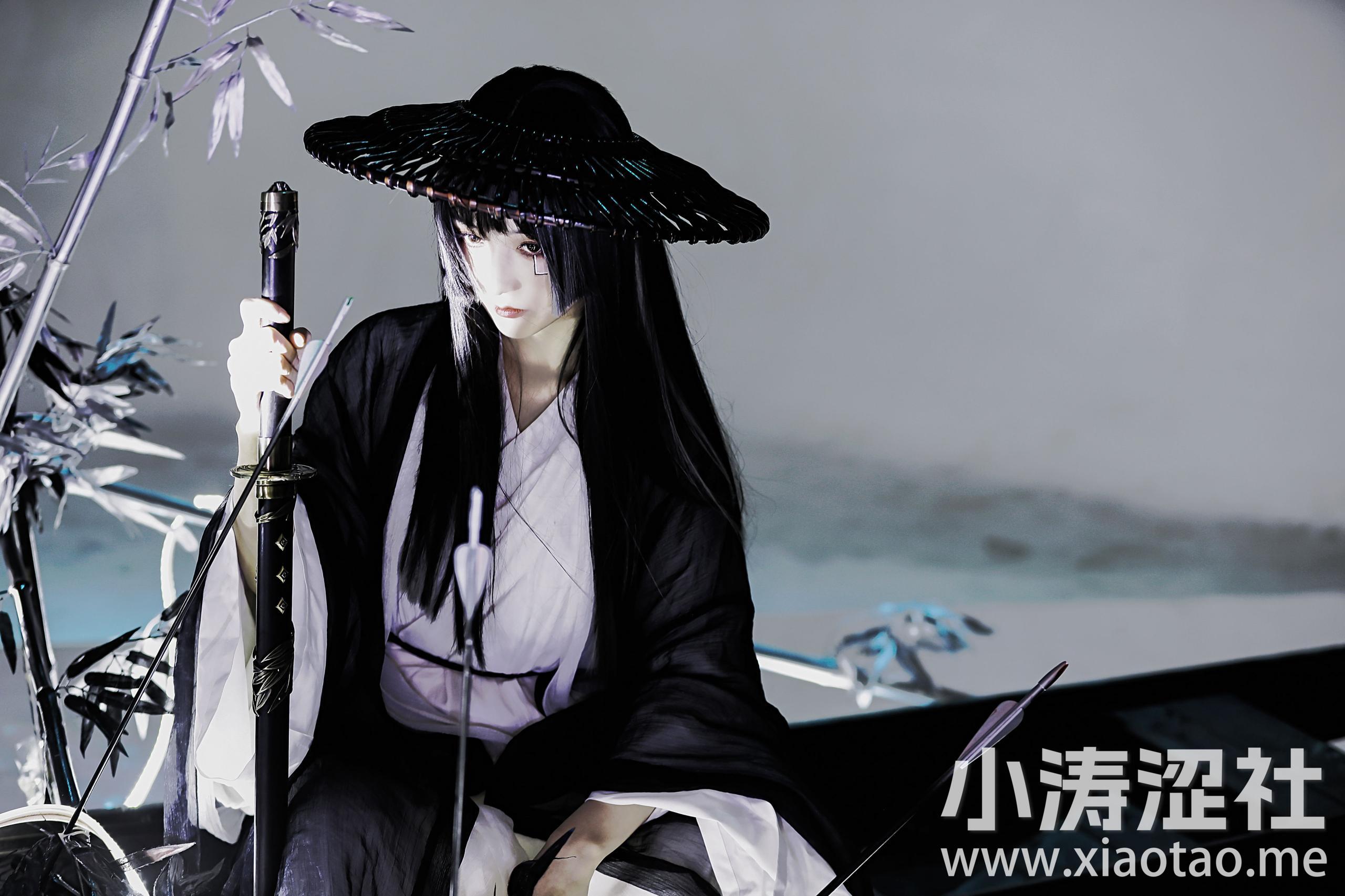 侠影 古风 黑白 人像 女侠 创意