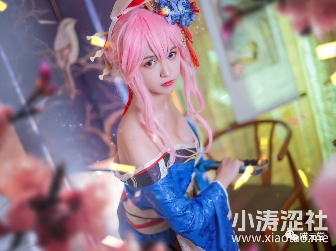 鳗鱼霏儿cos~八重樱花魁 cosplay写真图片欣赏