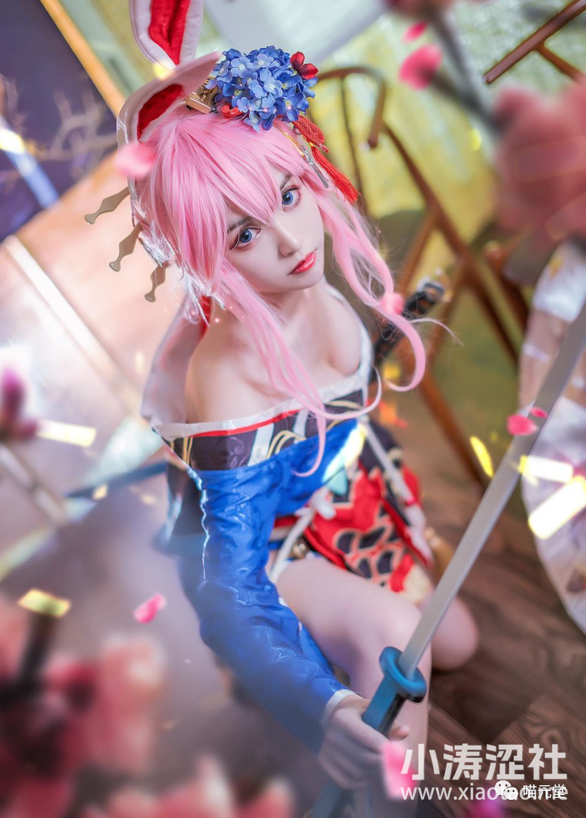 鳗鱼霏儿cos~八重樱花魁 cosplay写真图片欣赏