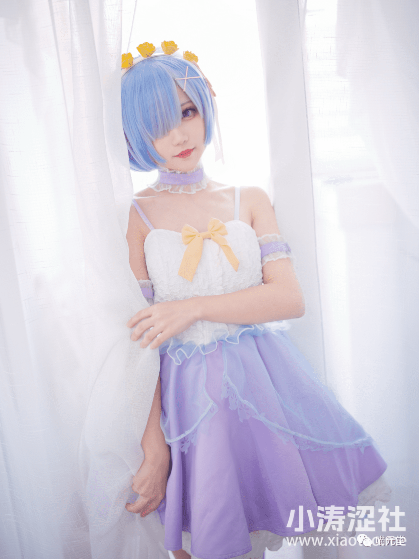 花柒Hana写真cos~天使蕾姆 cosplay图片资源欣赏