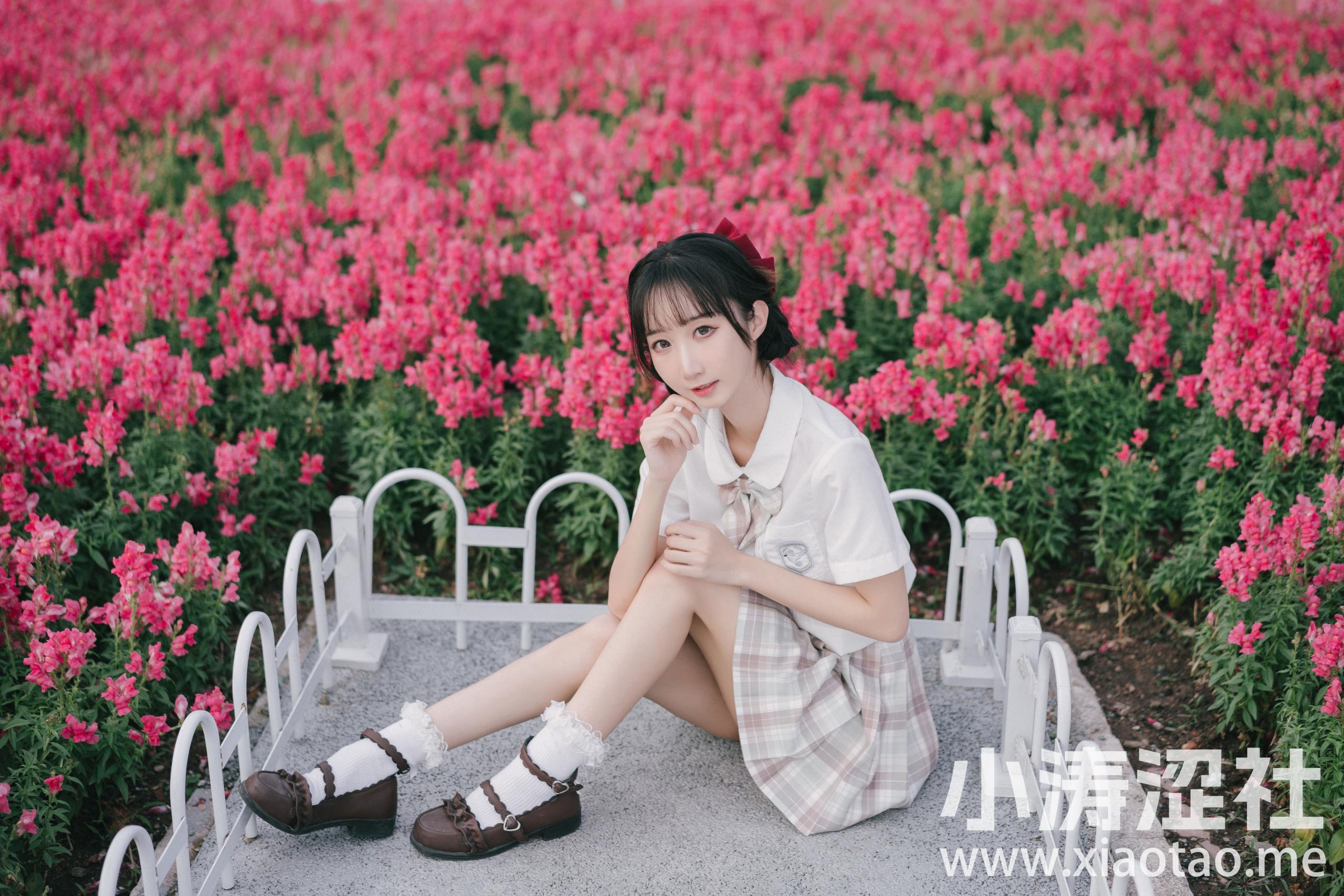 金鱼草 JK 美少女 清纯 花 养眼 二次元