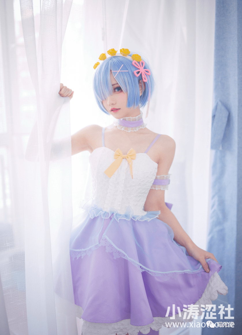 花柒Hana写真cos~天使蕾姆 cosplay图片资源欣赏