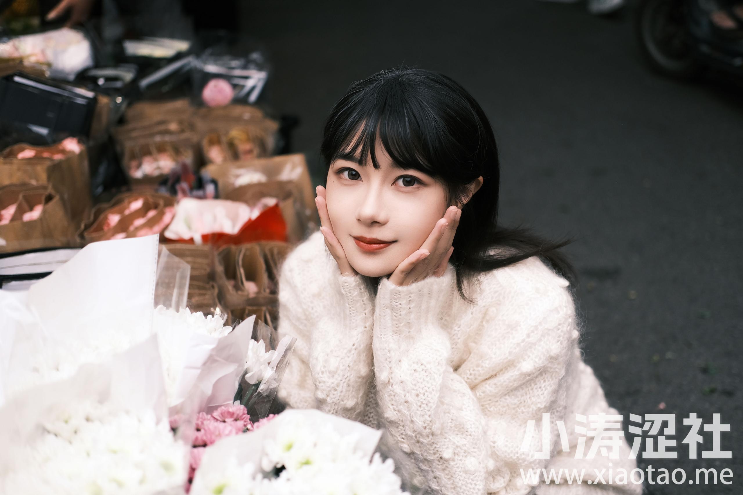 不及秋日浪漫 街拍 文艺 优美 日系 女神 花 写真集 女明星