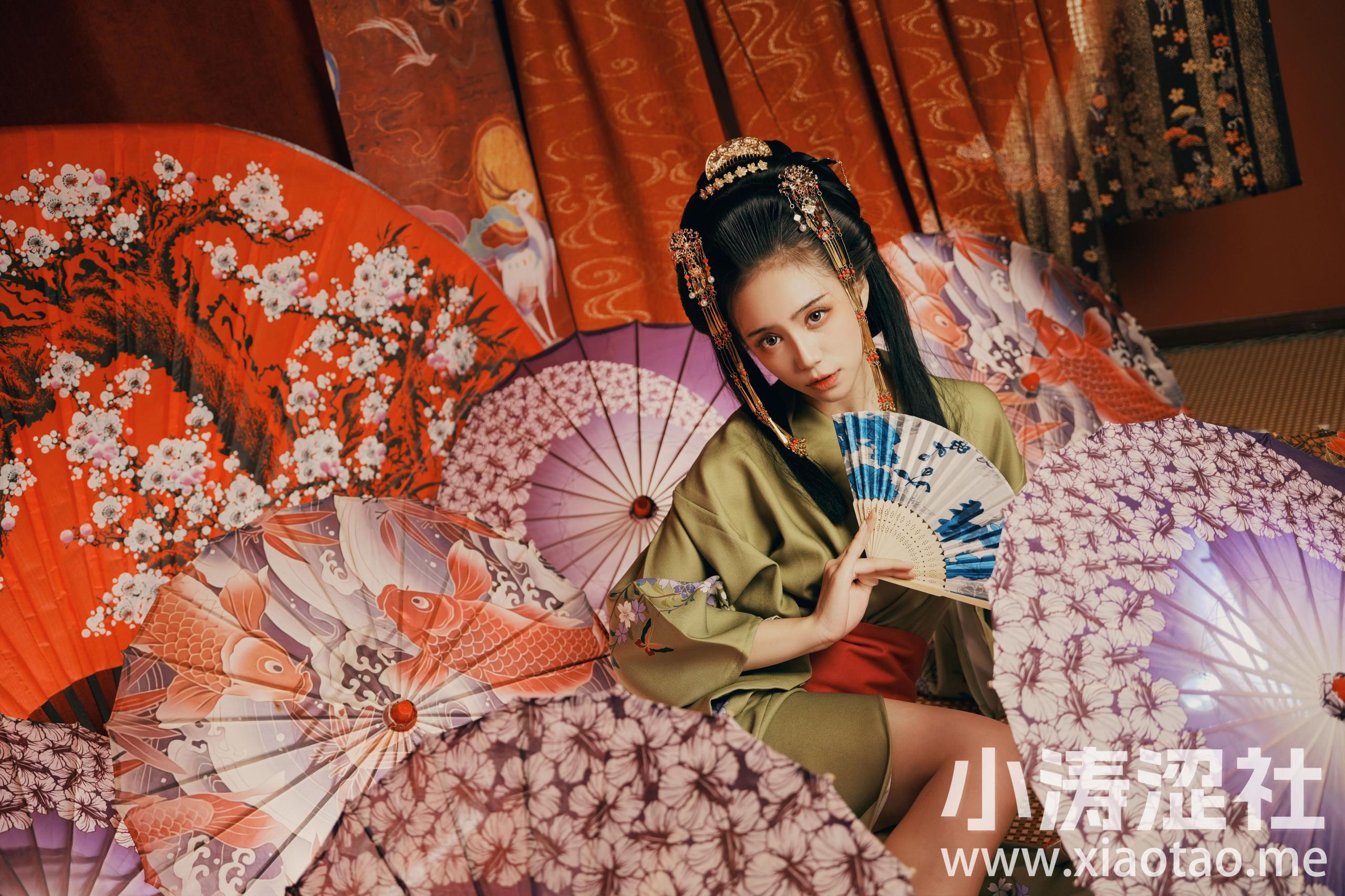 竹取公主-伞姬 和服 妖姬 日系 写真 精美