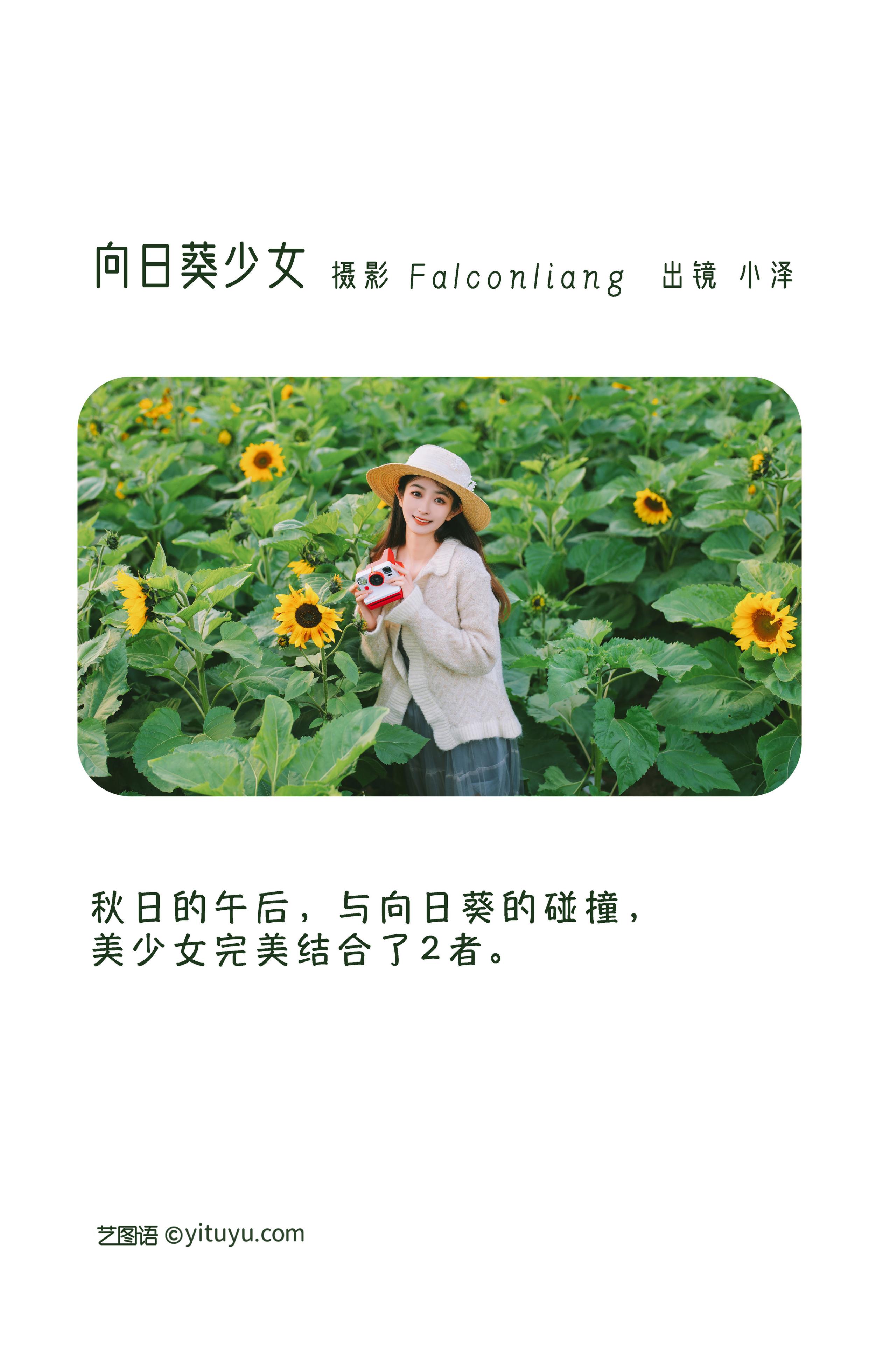向日葵少女 小清新 养眼 向日葵 少女