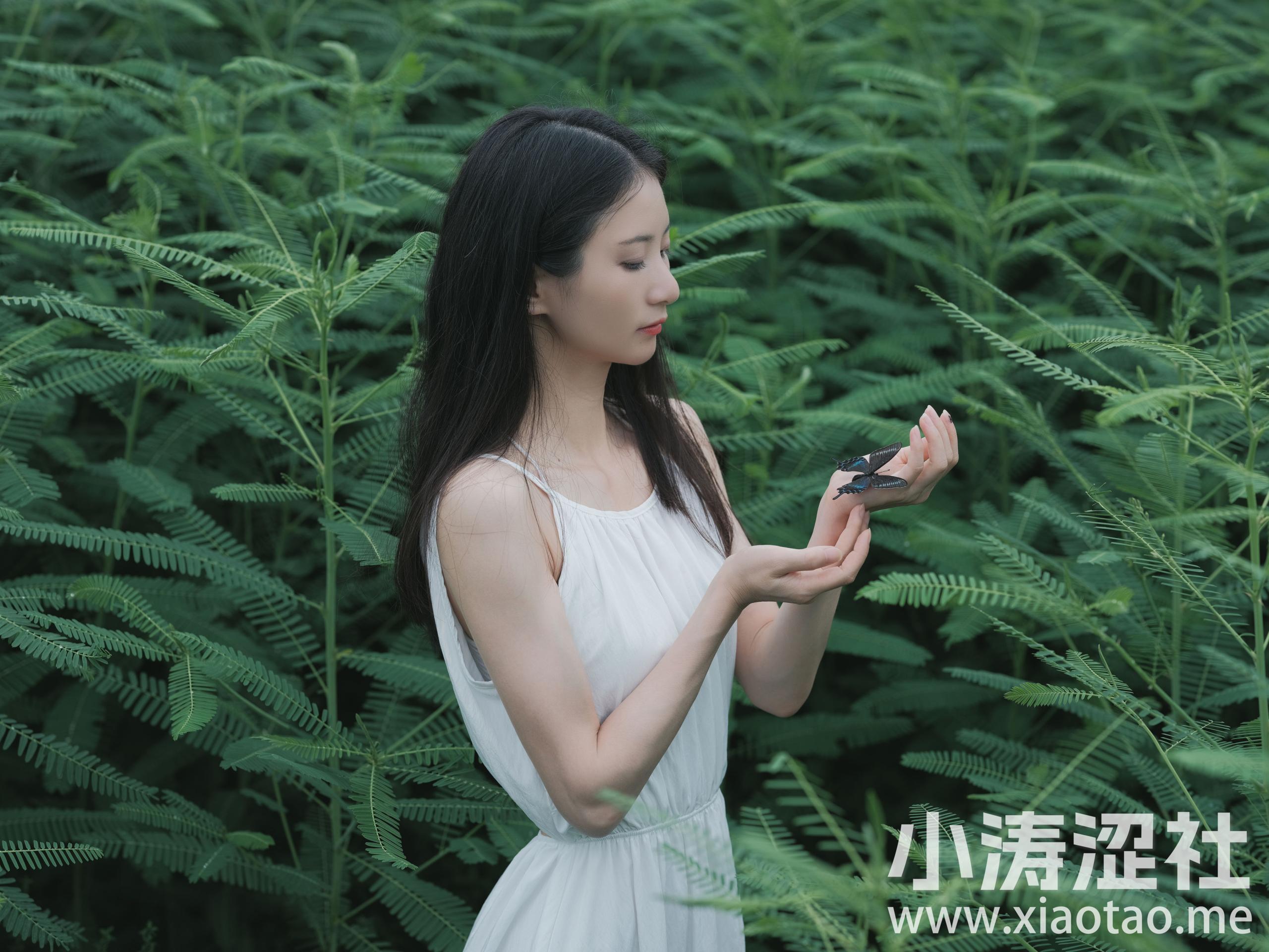 花床少女 小清新 少女 美丽 摄影 人像 养眼 优美