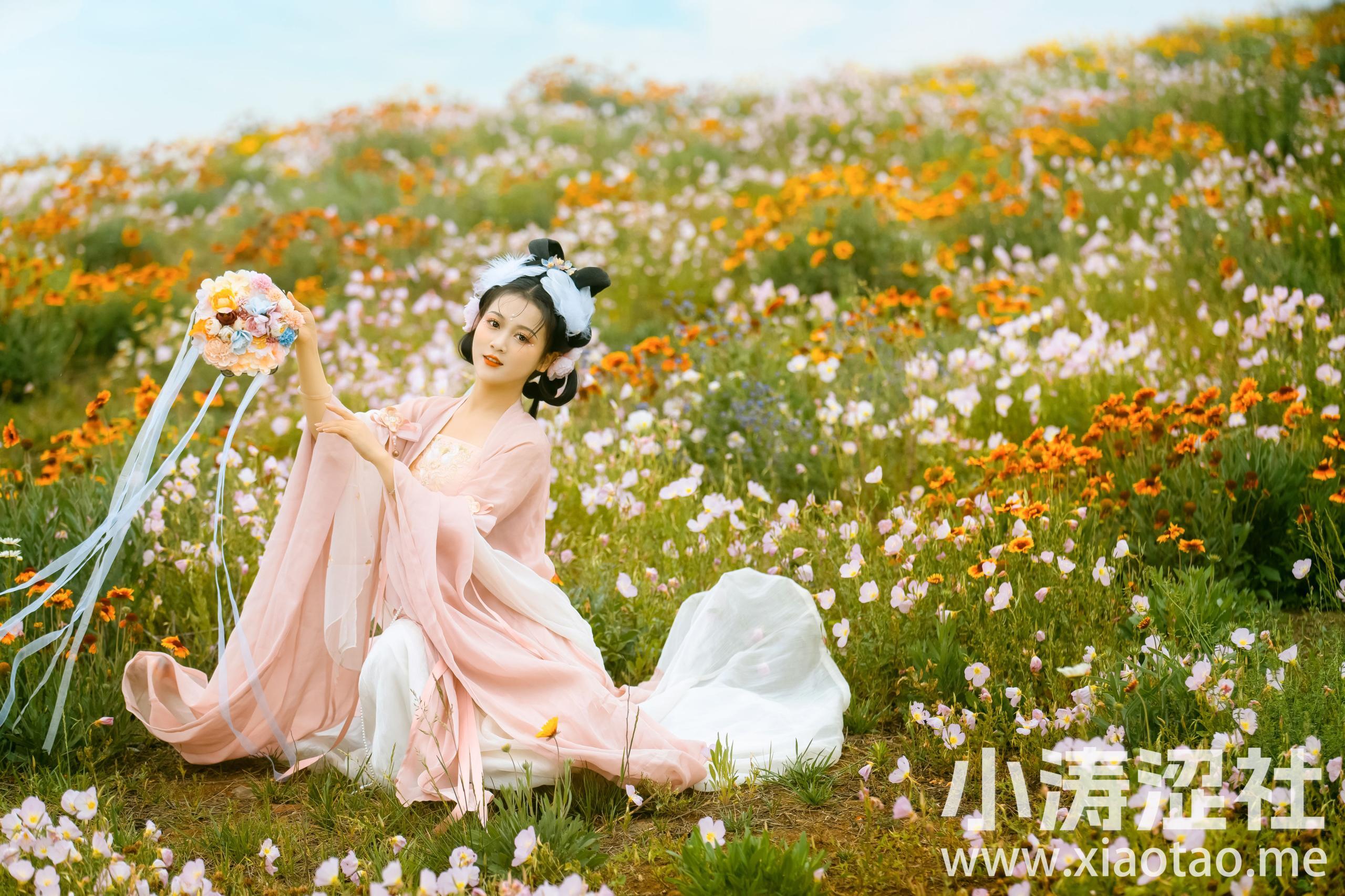繁花 古装 花 汉服 美人 美丽 优美 小仙女