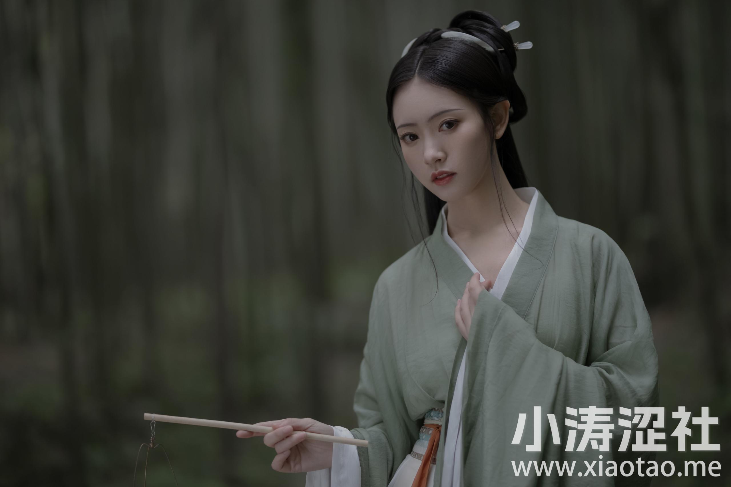 林下有风 清冷 竹林 古风 意境 禅意 汉服 伤感 唯美 美图