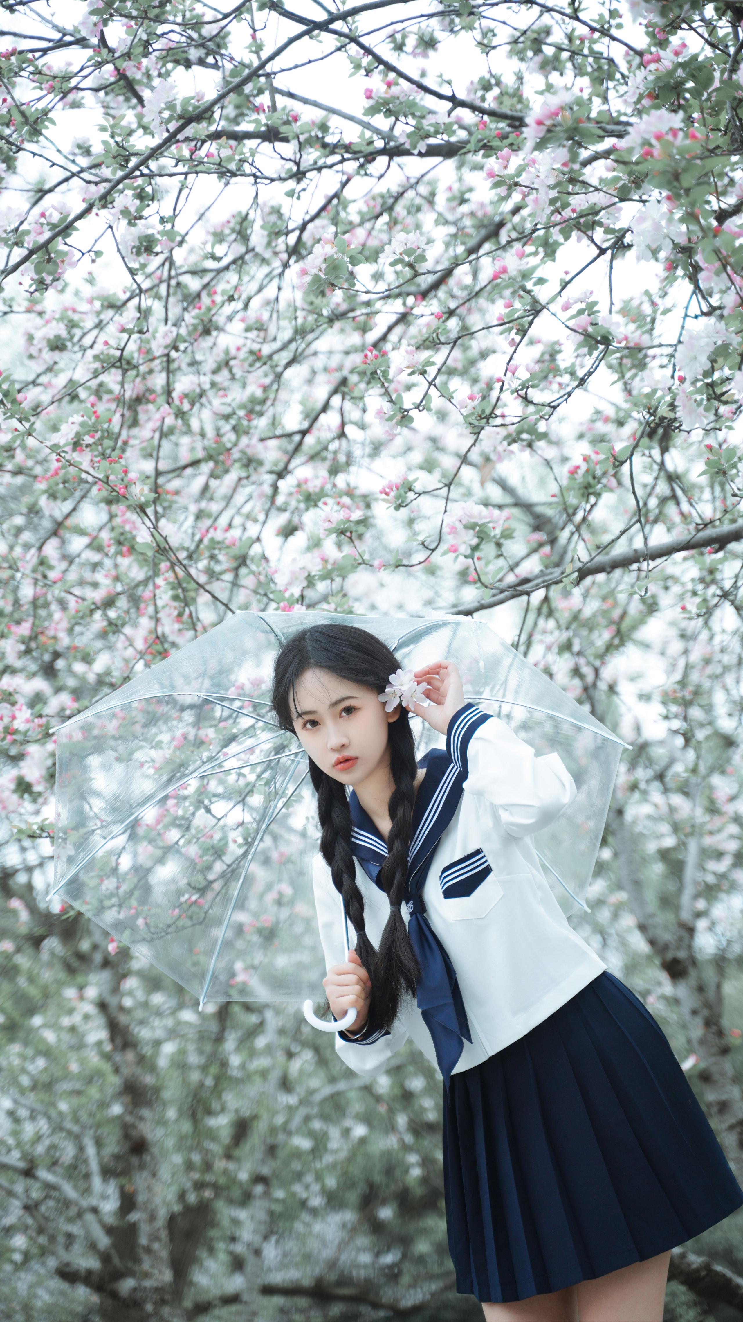 樱花 JK 青春 女生 清纯 樱花 小清新 治愈系 校花 美图 绝色