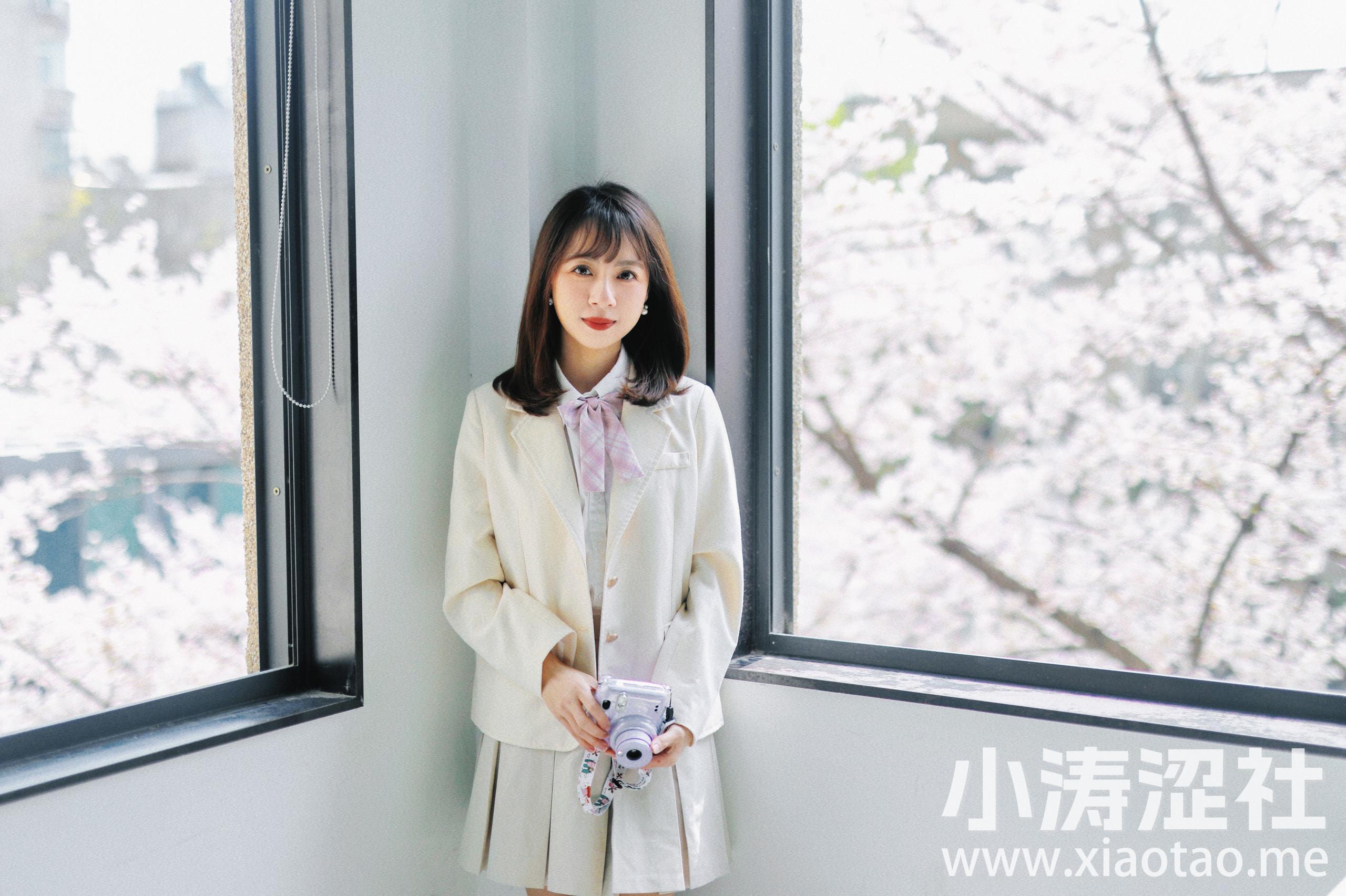 樱花教室 JK 青春 治愈系 文艺 校花 少女 写真 樱花